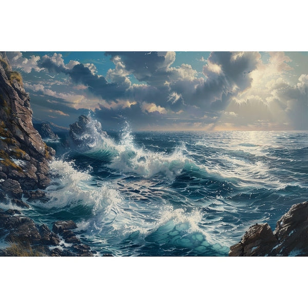 Peinture Marine Paysage, art mural décoration nature
