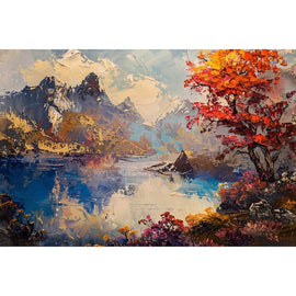 Peinture Paysage Moderne, art mural décoration nature