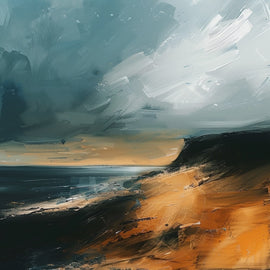 Peinture Abstraite Paysage, art mural décoration nature
