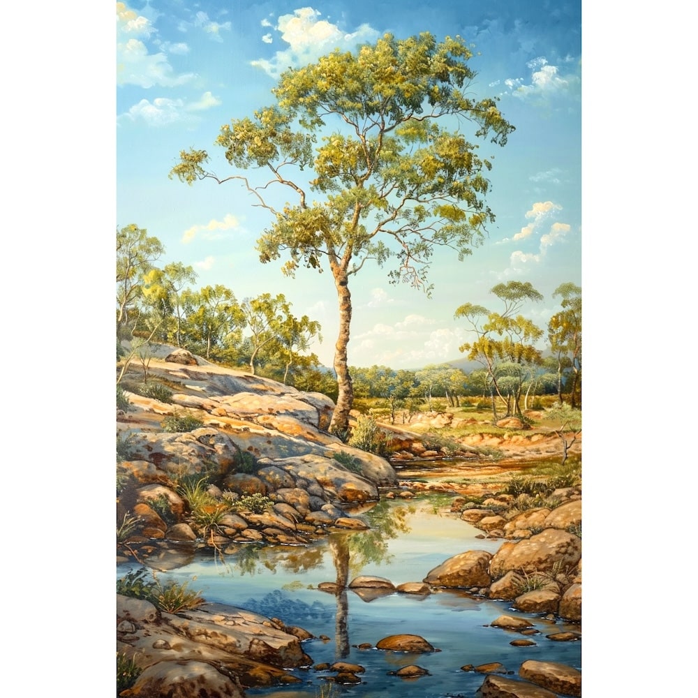 Peinture à l'Huile Paysage, art mural décoration nature