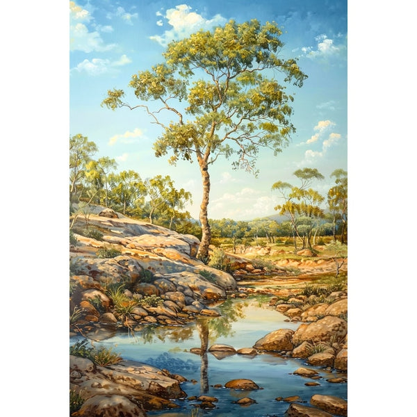 paysage peinture à l'huile