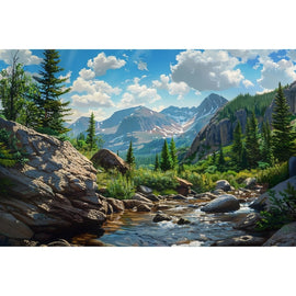 Peinture Paysage Amérique, art mural décoration nature