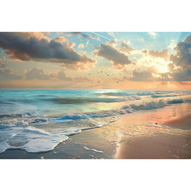 Peinture Paysage Sable, art mural décoration nature