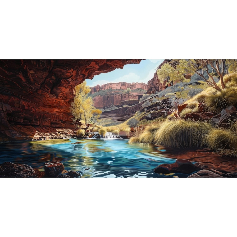 Peinture Paysage Surréaliste, art mural décoration nature