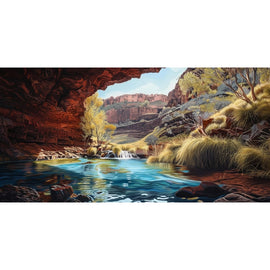 Peinture Paysage Surréaliste, art mural décoration nature