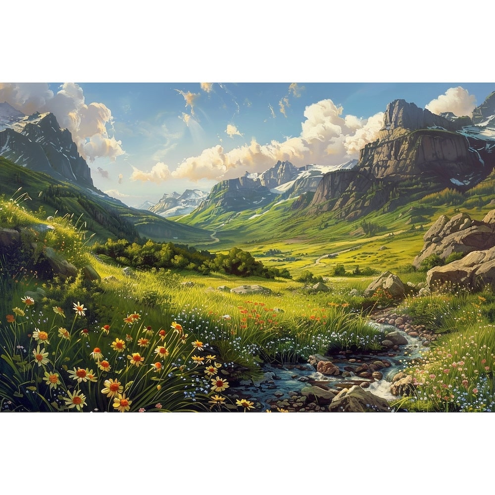 paysage tableau peinture