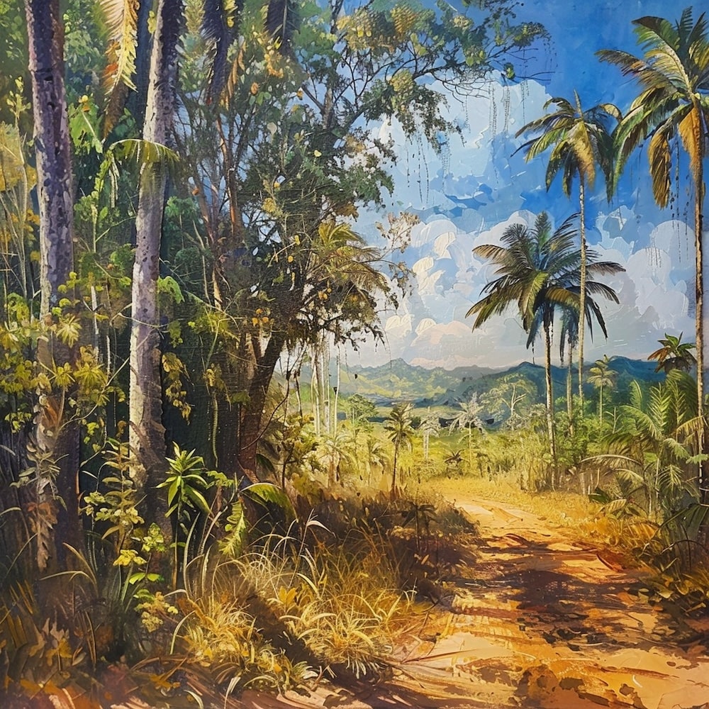 Peinture Paysagisme, art mural décoration nature