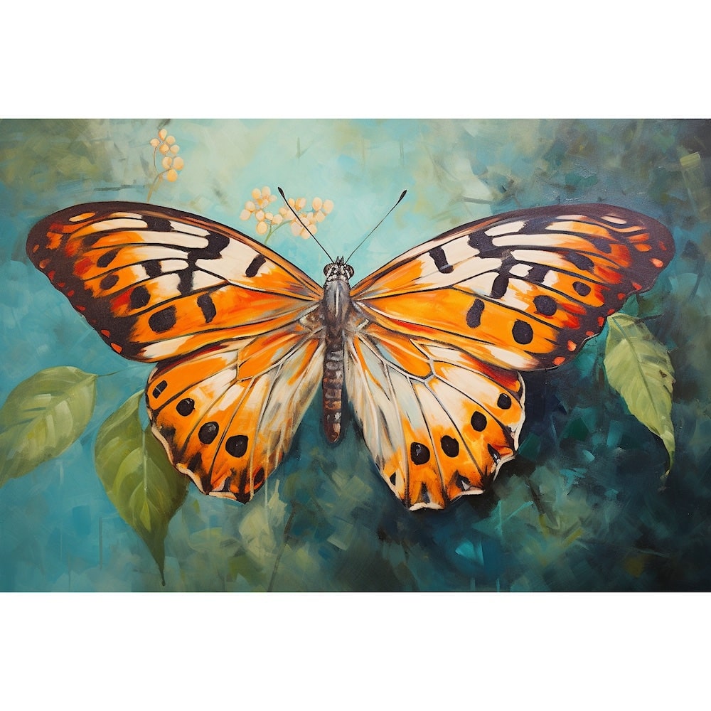 peinture tableau papillon