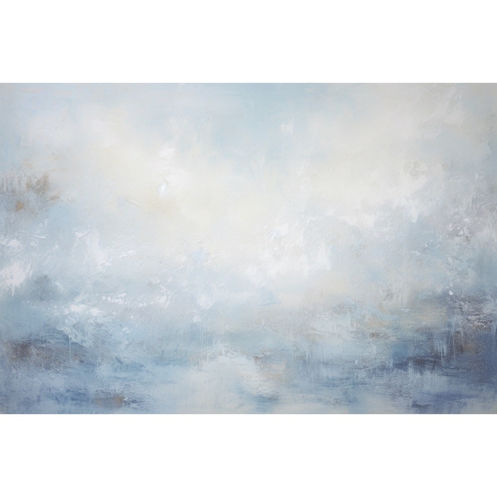 Peinture Abstraite Hiver, art mural décoration nature