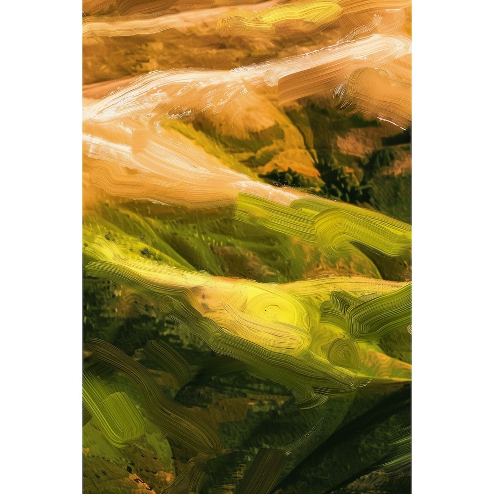 Peinture Acrylique Paysage Abstrait, art mural décoration nature