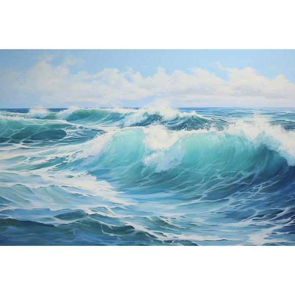 Peinture de la Mer À l'Huile, art mural décoration nature