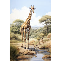 Thumbnail for peinture aquarelle girafe
