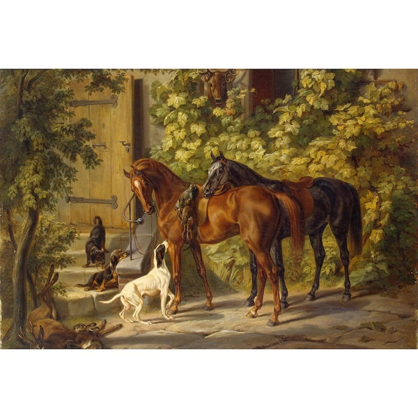 Peinture Cheval Célèbre, art mural décoration nature