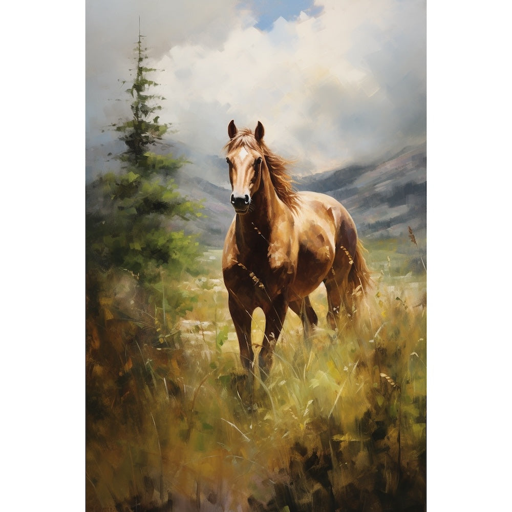 peinture cheval sur toile