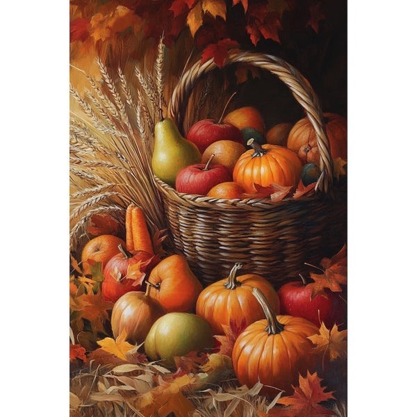 Peinture Corne d'Abondance d'Automne, art mural décoration nature