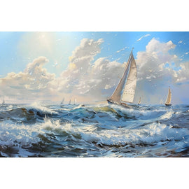 Peinture de Mer et Bateaux, art mural décoration nature