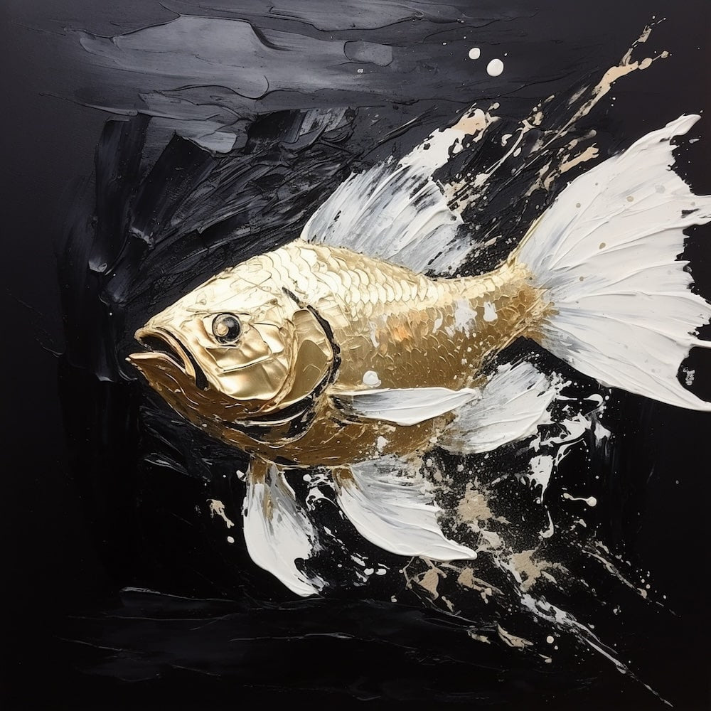 peinture moderne poisson