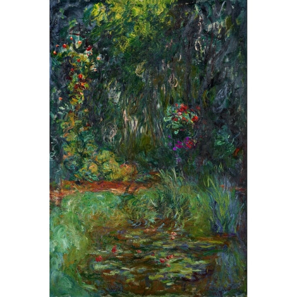 Peinture Monet Nénuphars, art mural décoration nature