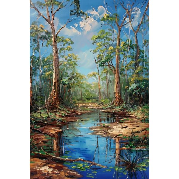 Peinture Acrylique sur Toile Paysage, art mural décoration nature