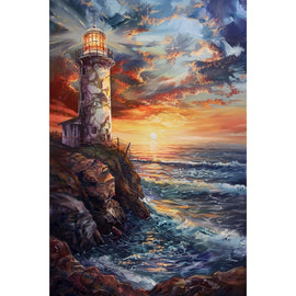 Peinture Vue sur Mer, art mural décoration nature