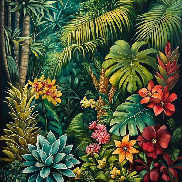 peinture tableau exotique