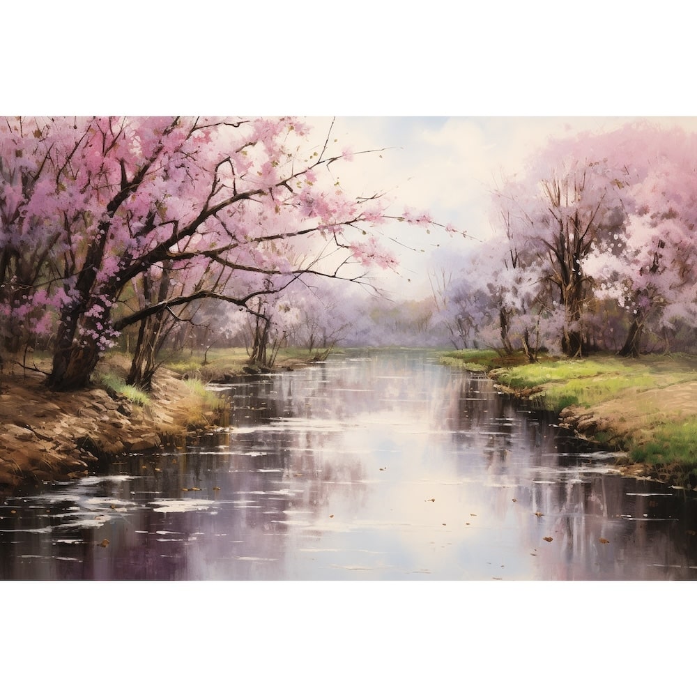 peinture tableau fleur de cerisier