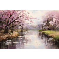 Thumbnail for peinture tableau fleur de cerisier