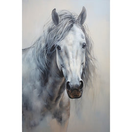 Peinture Tête de Cheval, art mural décoration nature