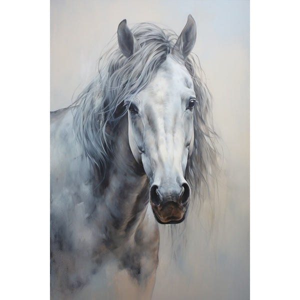 Peinture Tête de Cheval, art mural décoration nature