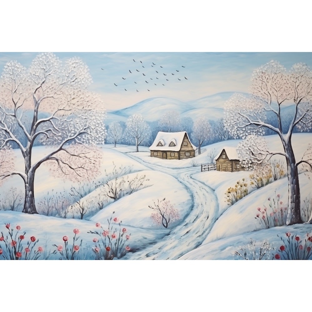 peinture hiver theme