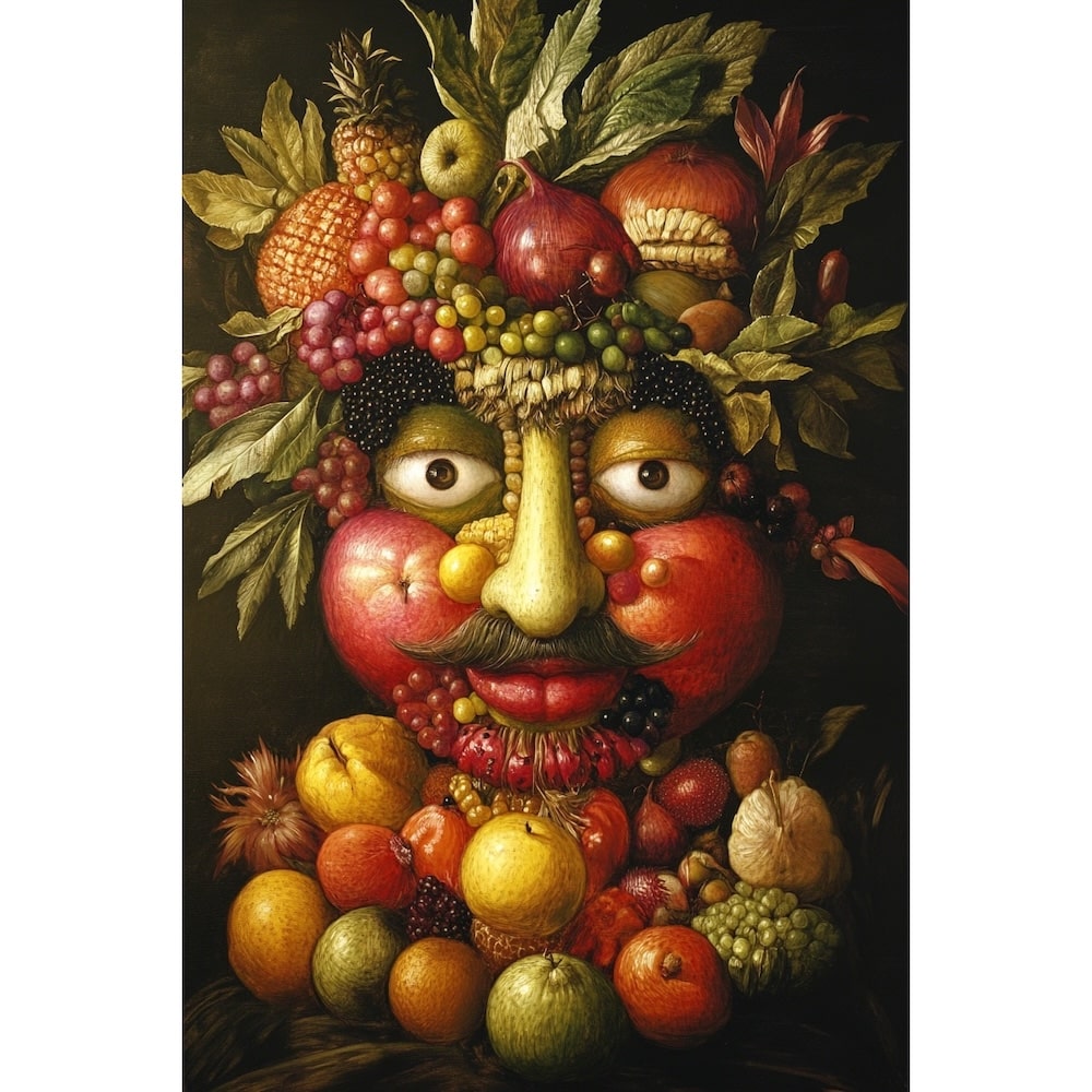 peinture visage fruit legume