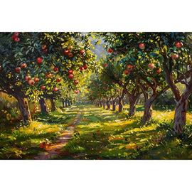 Peinture Pommier, art mural décoration nature