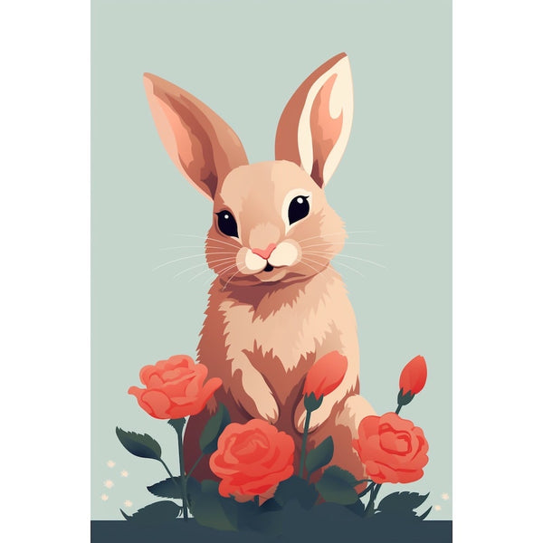 Tableau Poster Lapin, art mural décoration nature