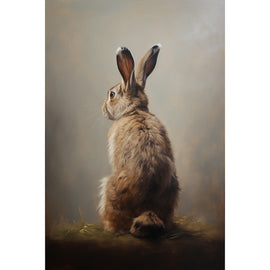 Peinture Queue de Lapin, art mural décoration nature