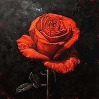 Thumbnail for rose rouge peinture