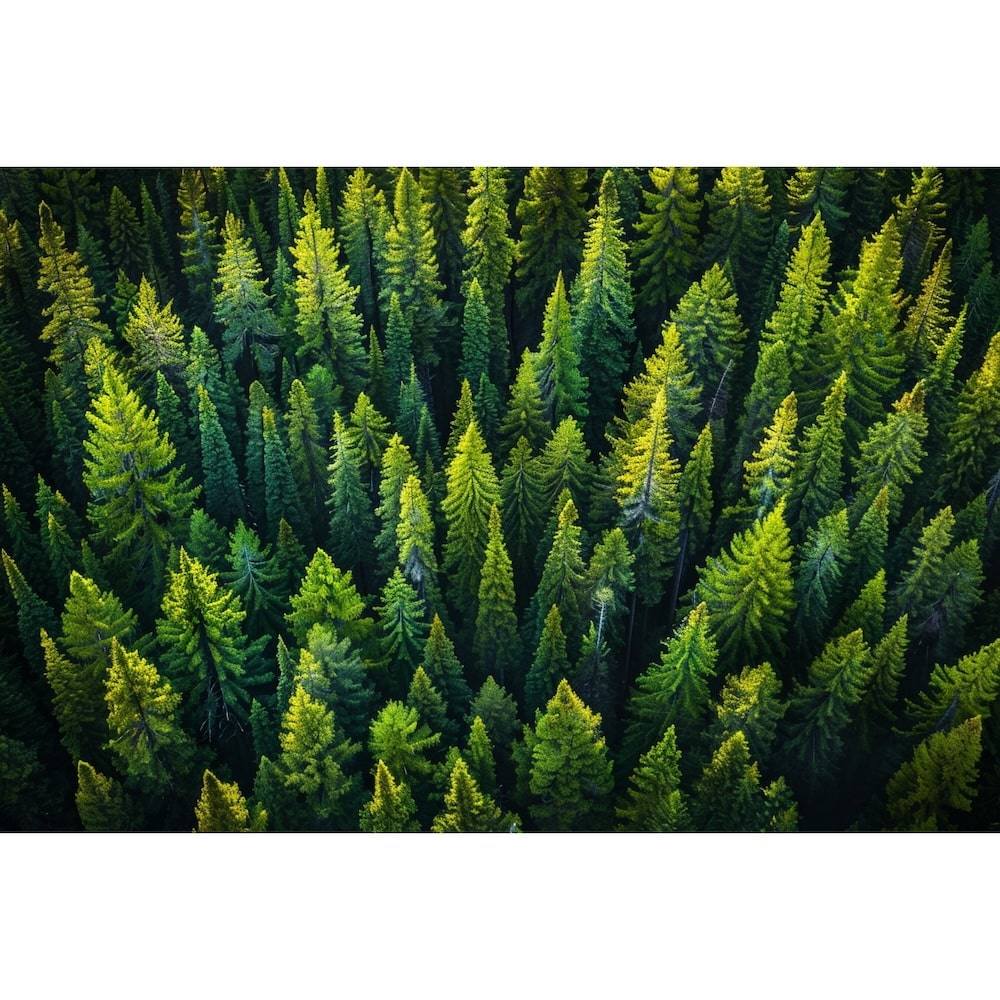 Tableau Sapin, art mural décoration nature