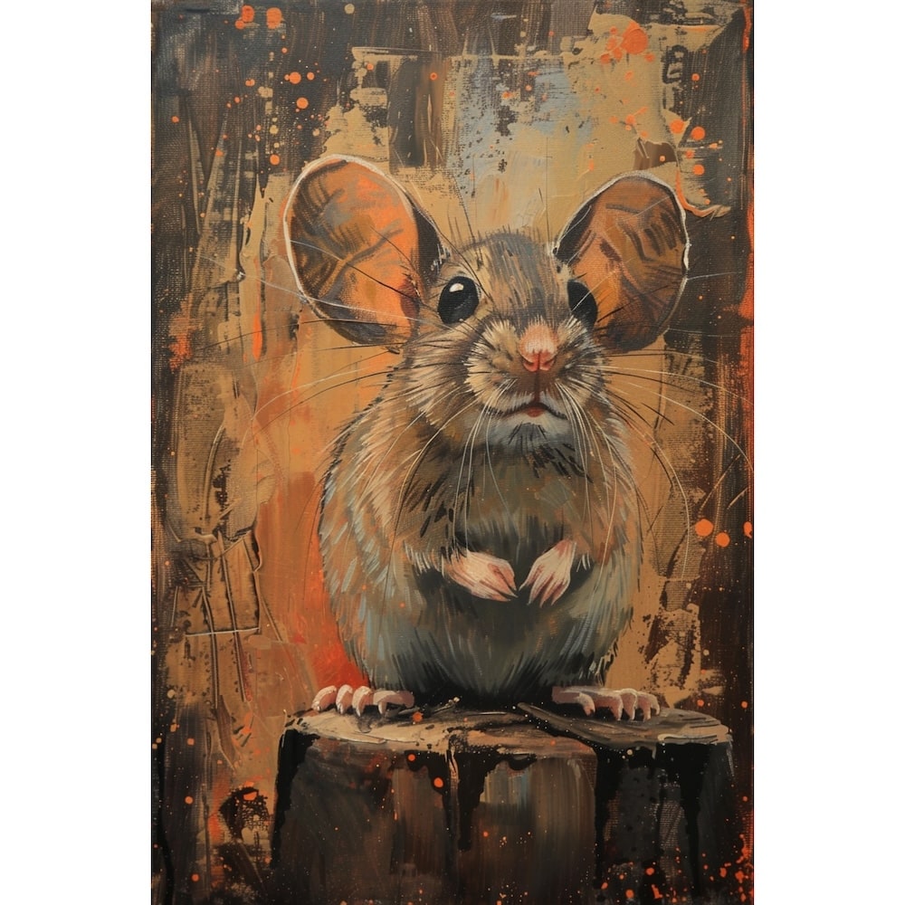 souris peinture