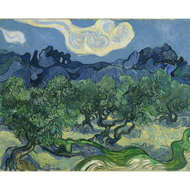 Tableau Van Gogh les Oliviers, art mural décoration nature