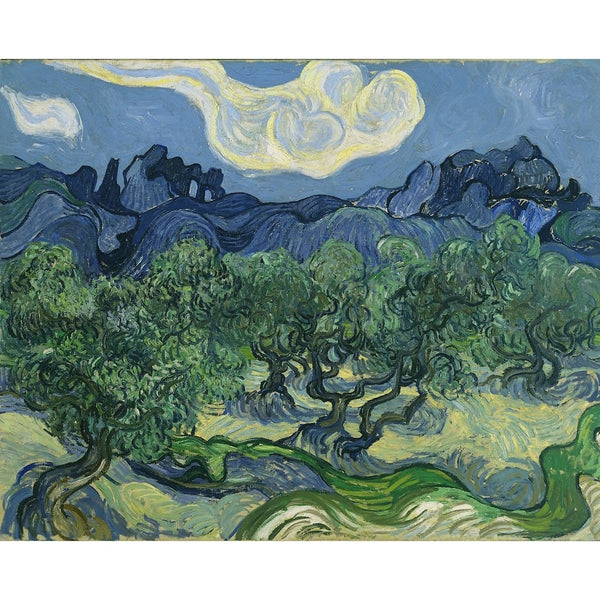 Tableau Van Gogh les Oliviers, art mural décoration nature