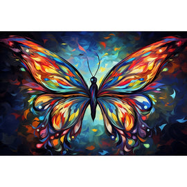 Tableau Papillon Abstrait, art mural décoration nature