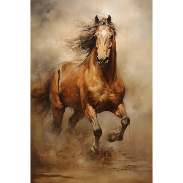 Tableau Cheval Ancien, art mural décoration nature