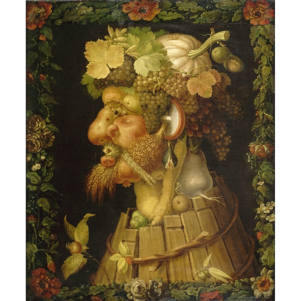 Tableau Arcimboldo Automne, art mural décoration nature