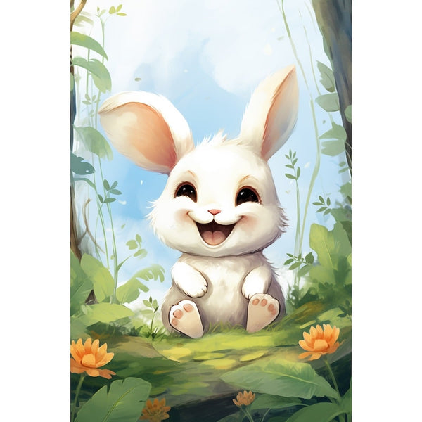 Tableau Lapin Bébé, art mural décoration nature