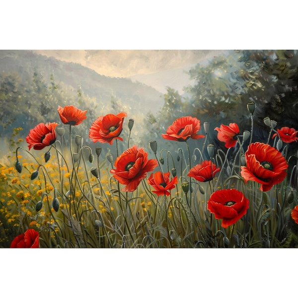 tableau coquelicot pas cher