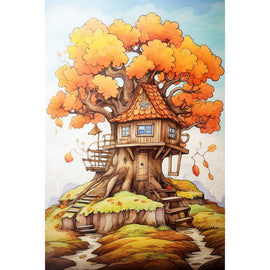 Tableau Automne Maternelle, art mural décoration nature