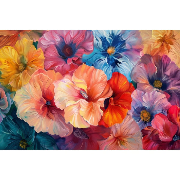 tableau de fleur en peinture