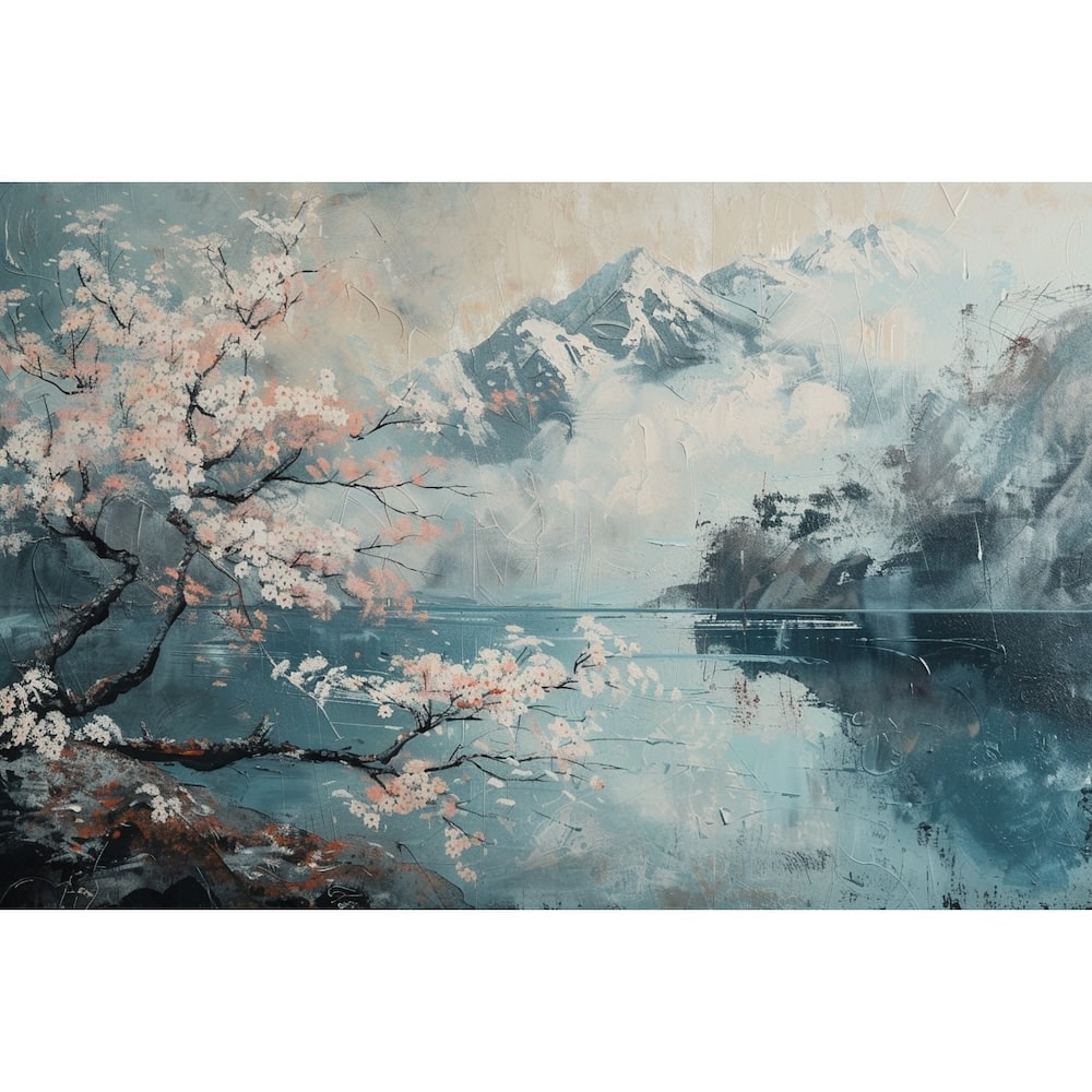 tableau de paysage japonais