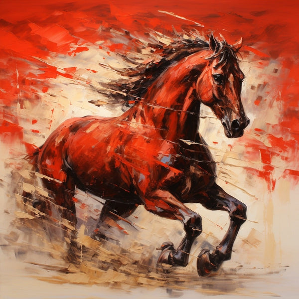 Tableau Cheval Design, art mural décoration nature