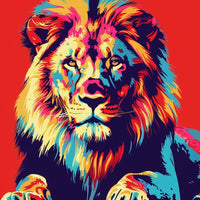 Thumbnail for tableau pop art lion