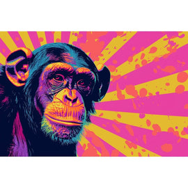 Tableau Singe Pop Art, art mural décoration nature